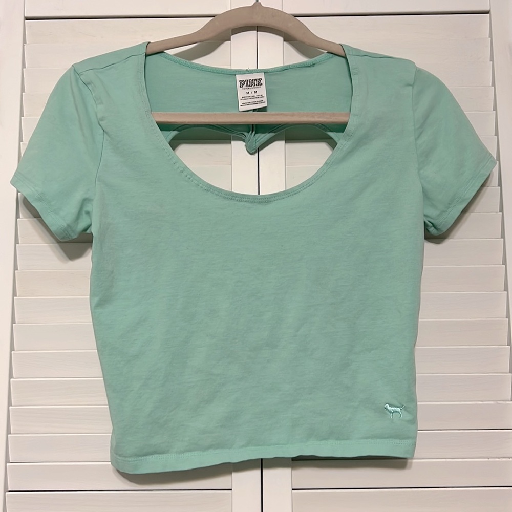 Victoria secret pink heart crop top
